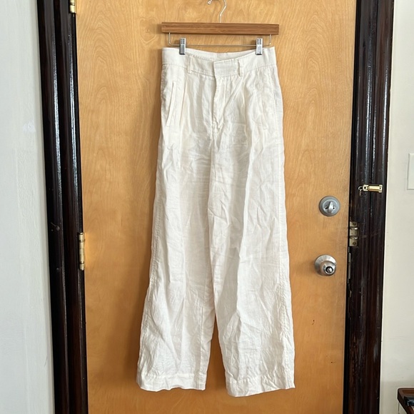 The linen way-high drape pant, bone, everlane - Picture 9 of 9